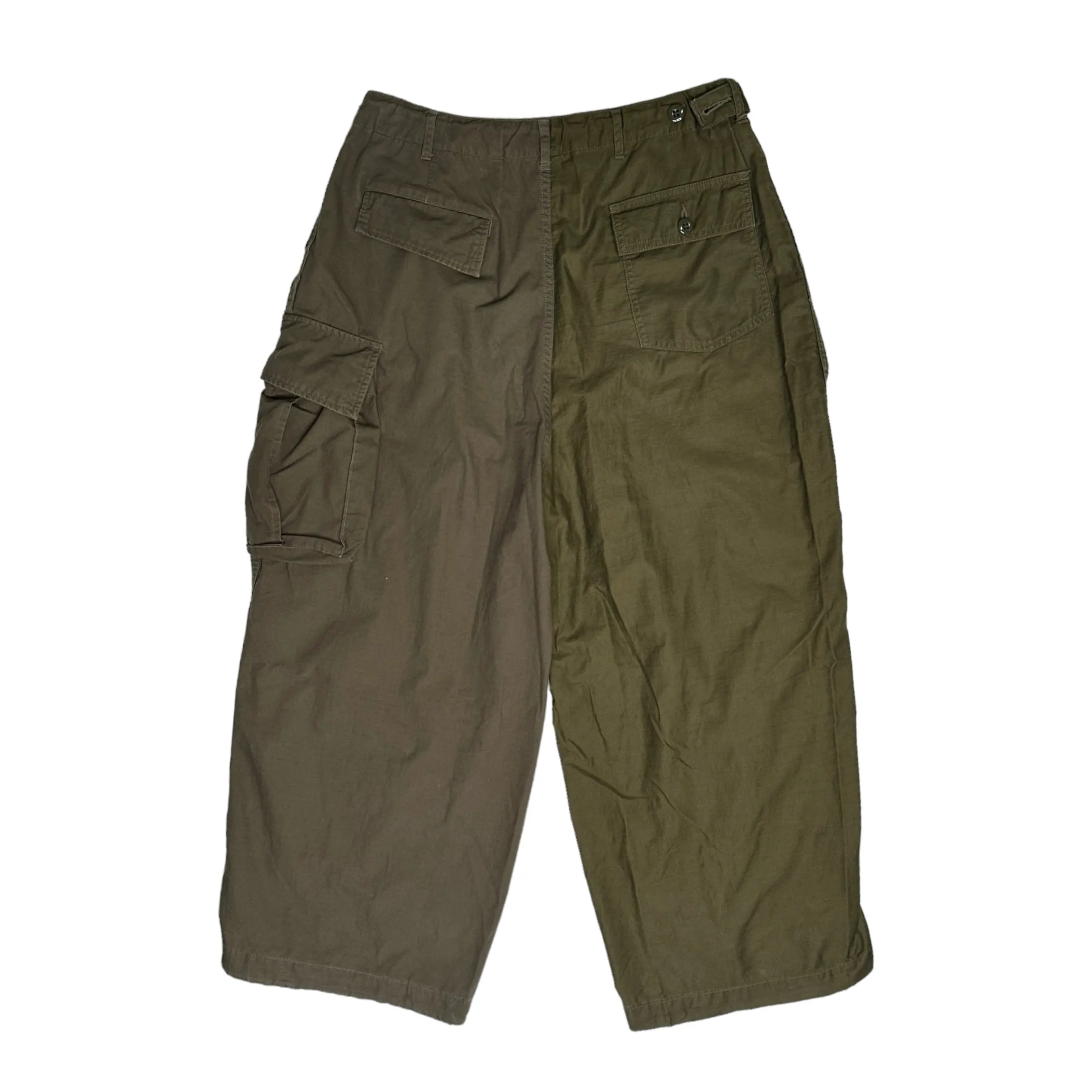 (2) NEEDLES H.D BDU 2-COLOUR PANTS - OLIVE