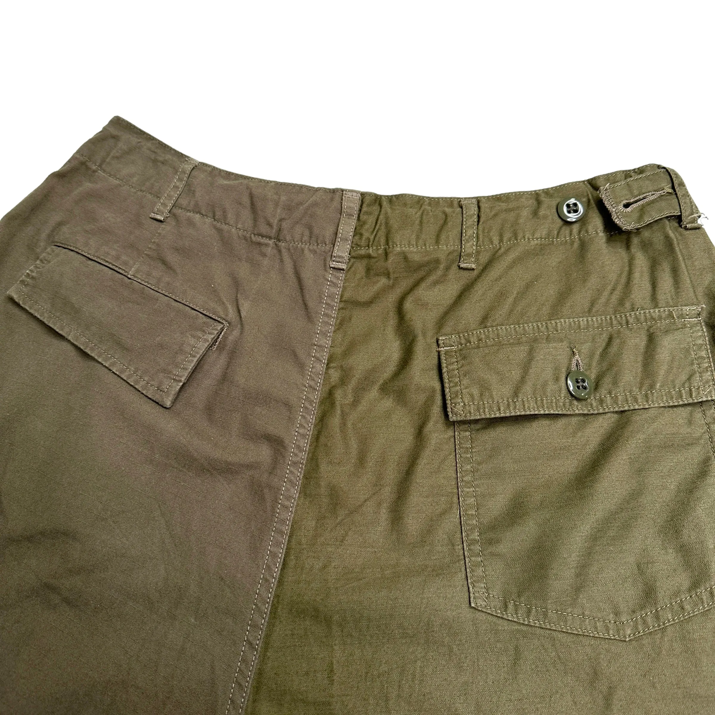 (2) NEEDLES H.D BDU 2-COLOUR PANTS - OLIVE