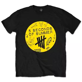 5 Seconds of Summer T-Shirt: Scribble Logo.