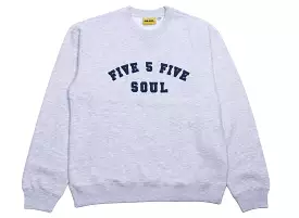 555 Soul Heritage Arch Crewneck in Grey