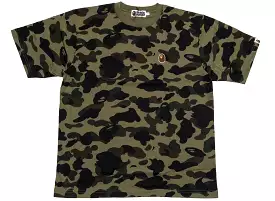 A Bathing Ape 1st Camo One Point Tee in Green xld