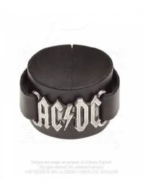 ACDC Logo Leather Wriststrap