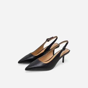 Ally Leather Slingback Pumps