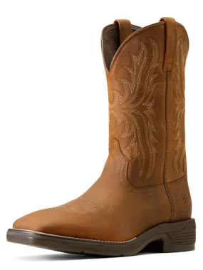 Ariat 10046982 Mens Ridgeback Western Boot Oily Distressed Tan