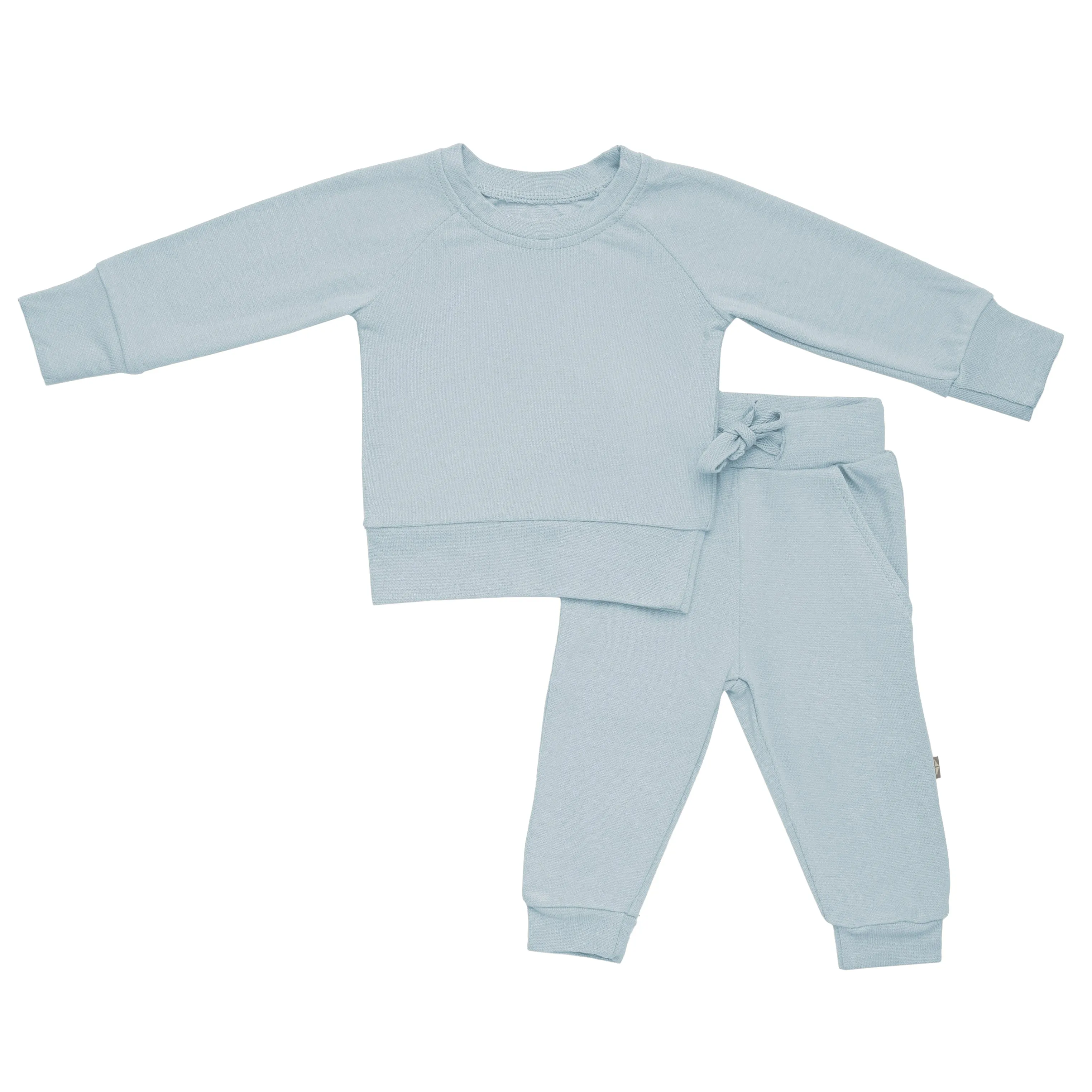 Bamboo Jersey Jogger Set in Fog