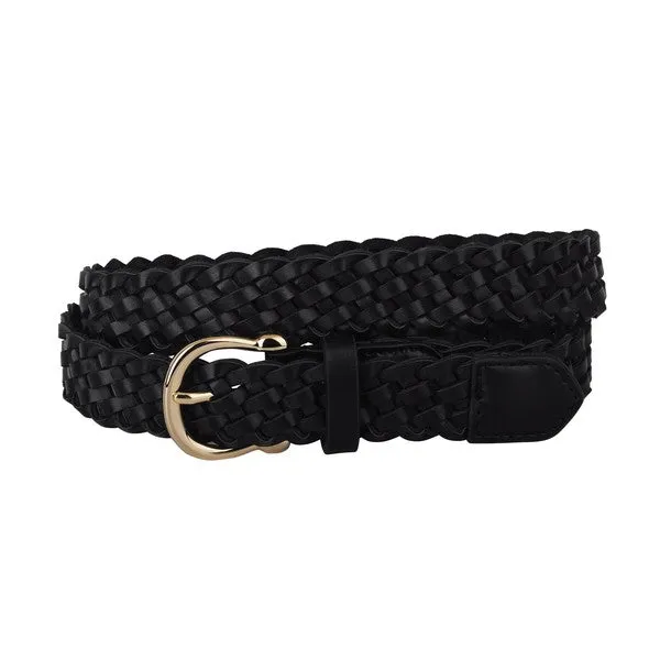 Braided Equestrian Buckle Leather Belt