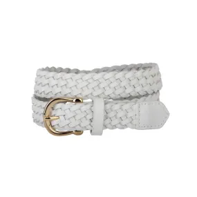 Braided Equestrian Buckle Leather Belt