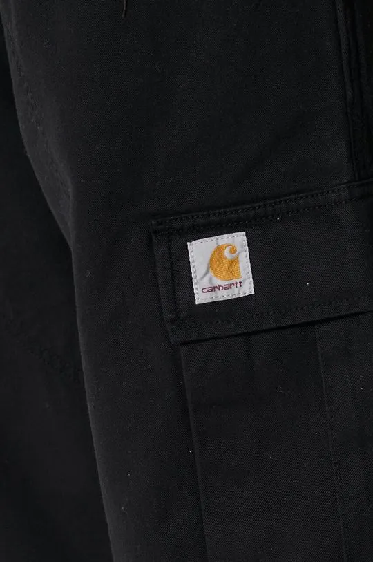 Carhartt WIP cotton trousers black color