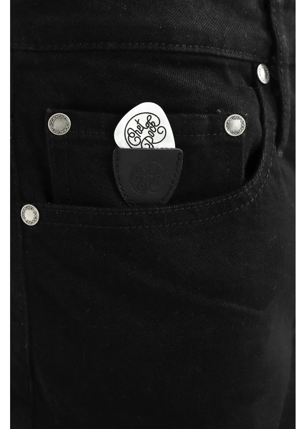 Chet Rock Men's Rockstar Skinny Jeans Black