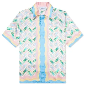 Cuban Collar S/S Shirt - Ping Pong Print