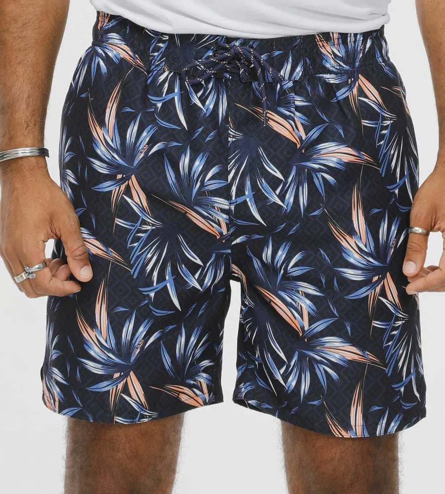 D555 Mens Hawaiian Printed Swim Shorts (DARIAN)