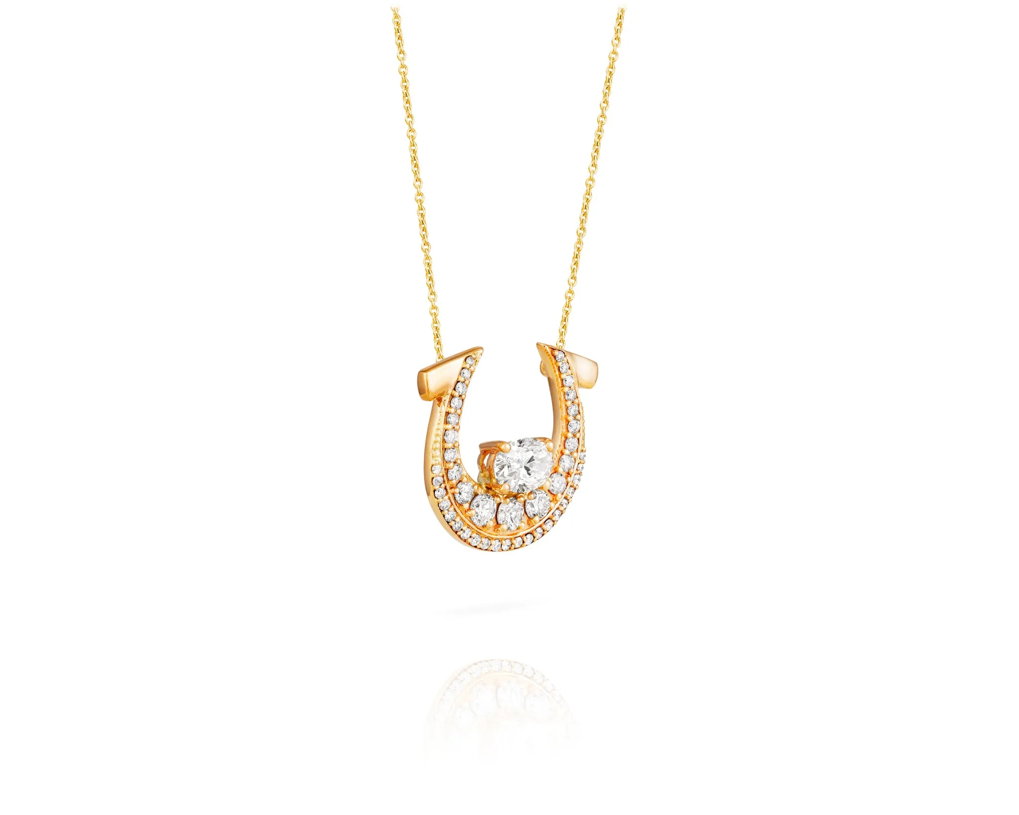 Diamond Horseshoe Necklace