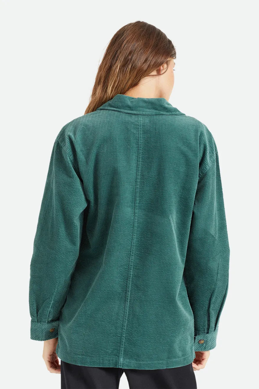 Dundee Corduroy Overshirt - Emerald