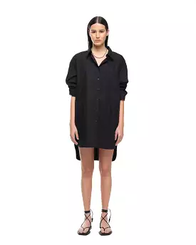 EVERYDAY SHIRT DRESS - BLACK