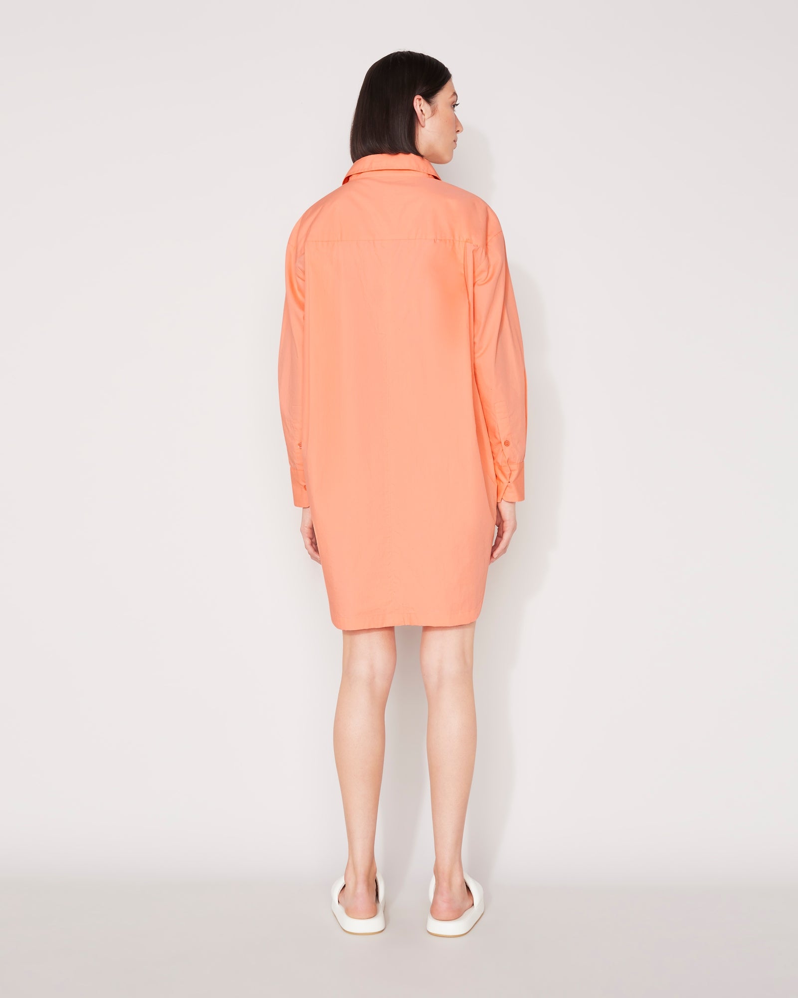 EVERYDAY SHIRT DRESS - PAPAYA PUNCH