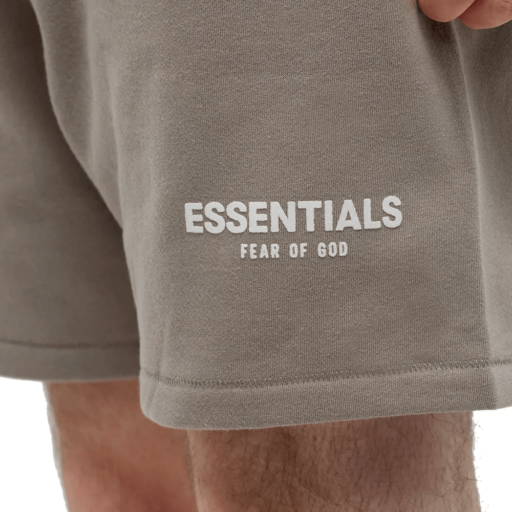 Fear of God ESSENTIALS Logo Sweat Shorts Desert Taupe