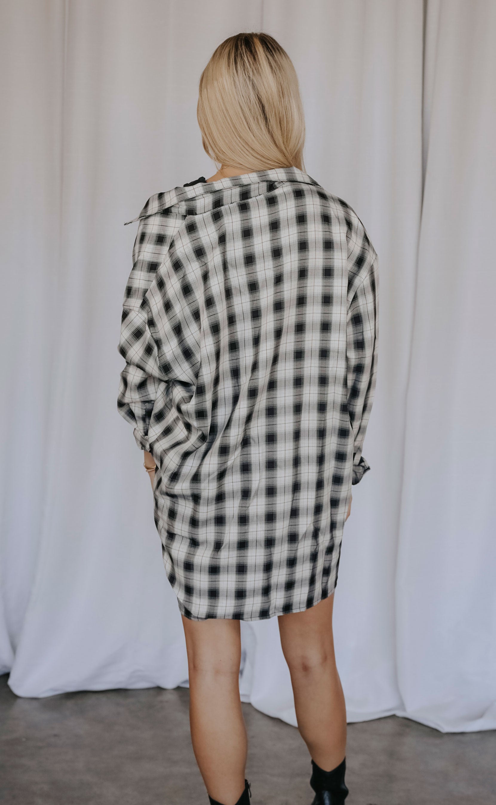 good company shirt dress - black