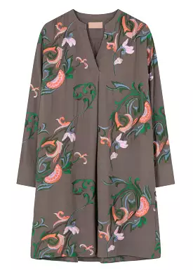 Gustav Costa shirt dress 47511 Kjole - Chanterelle with embroidery