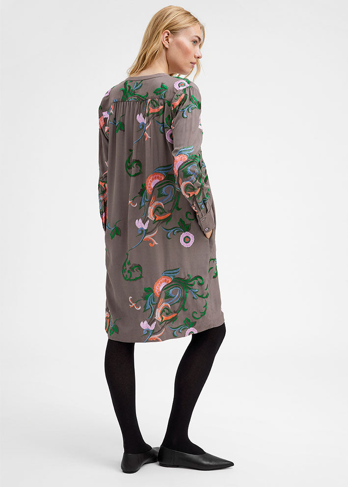 Gustav Costa shirt dress 47511 Kjole - Chanterelle with embroidery