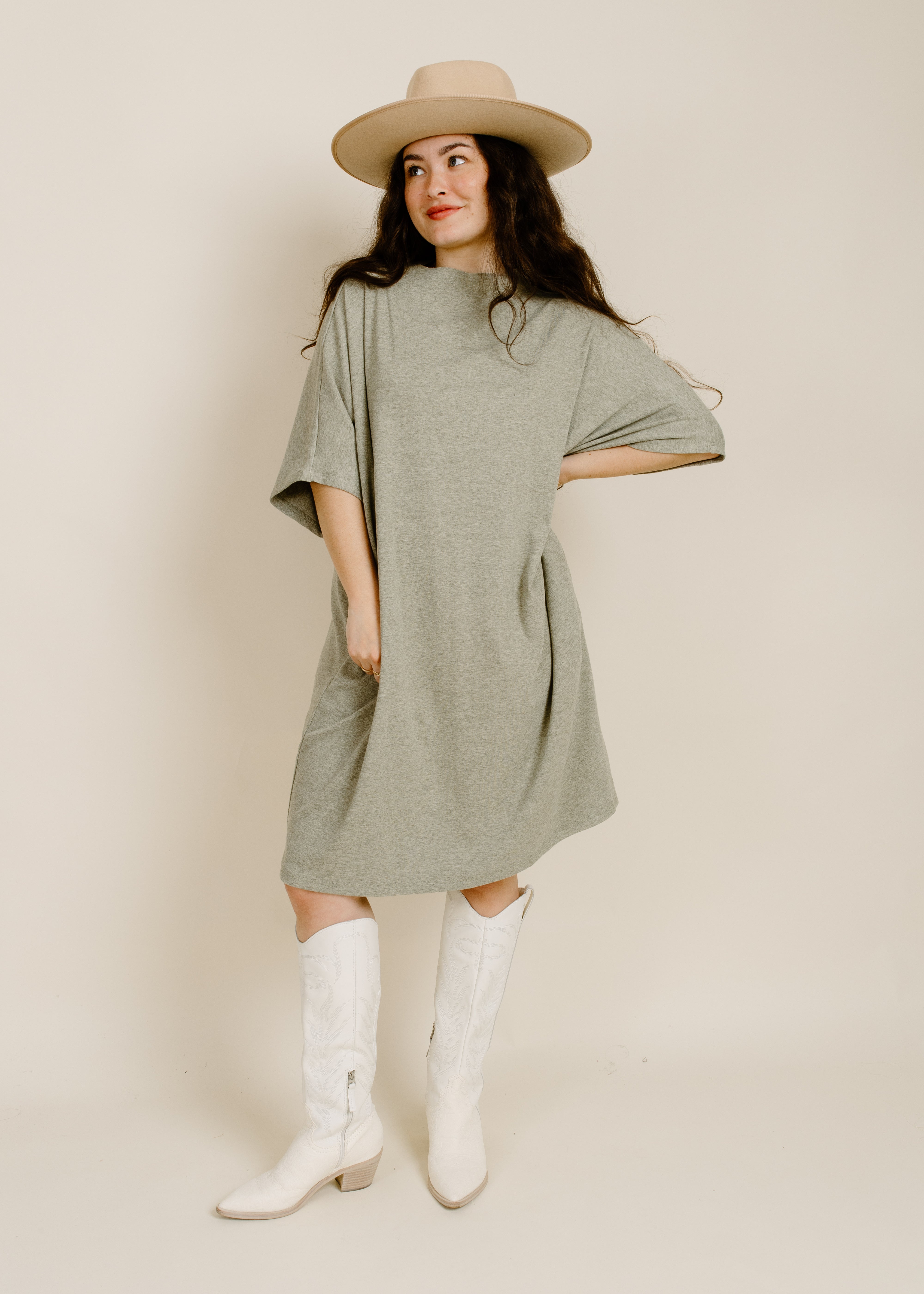 Here Now Dress - Sage