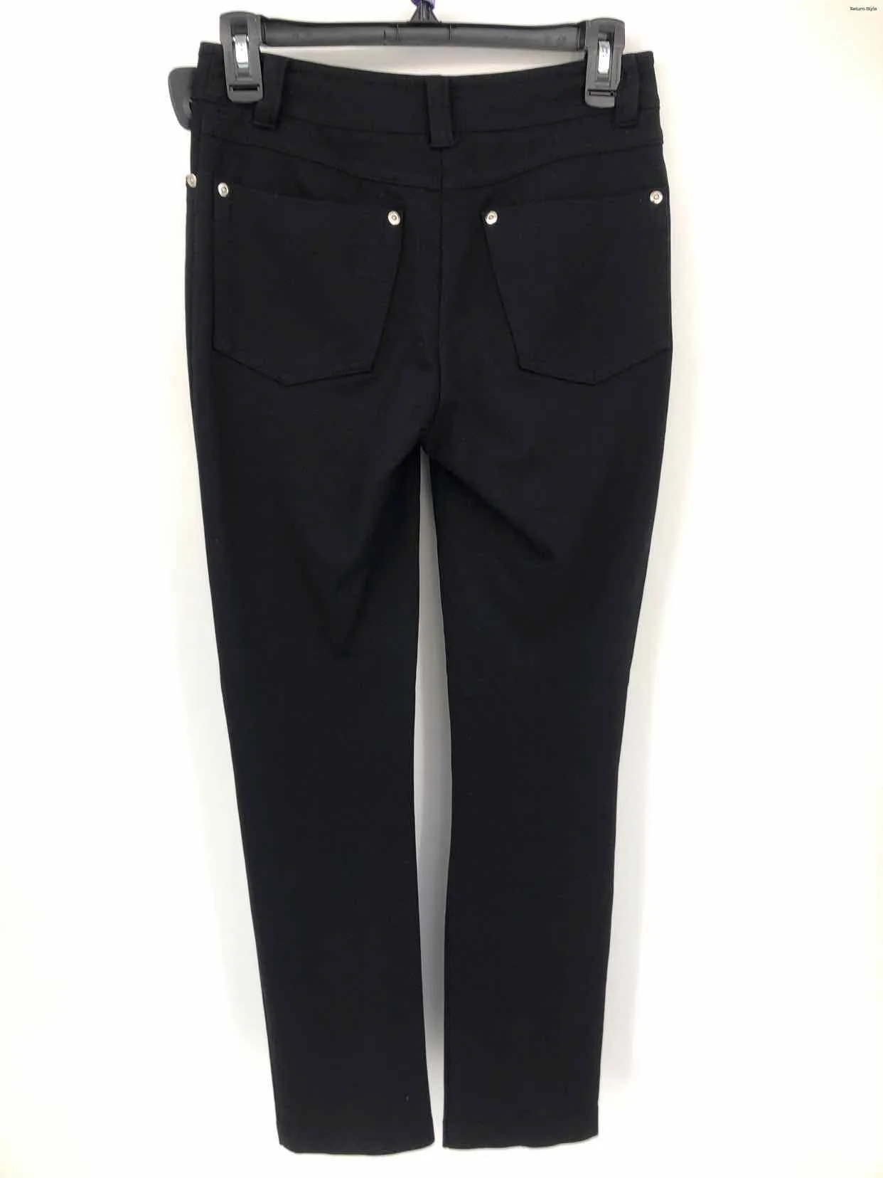 JOSEPH RIBKOFF Black Straight Leg Slacks Size 2  (XS) Pants