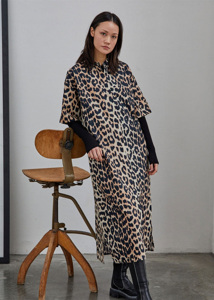 La Rouge Leonora Shirt Dress - Kjole - Leopard