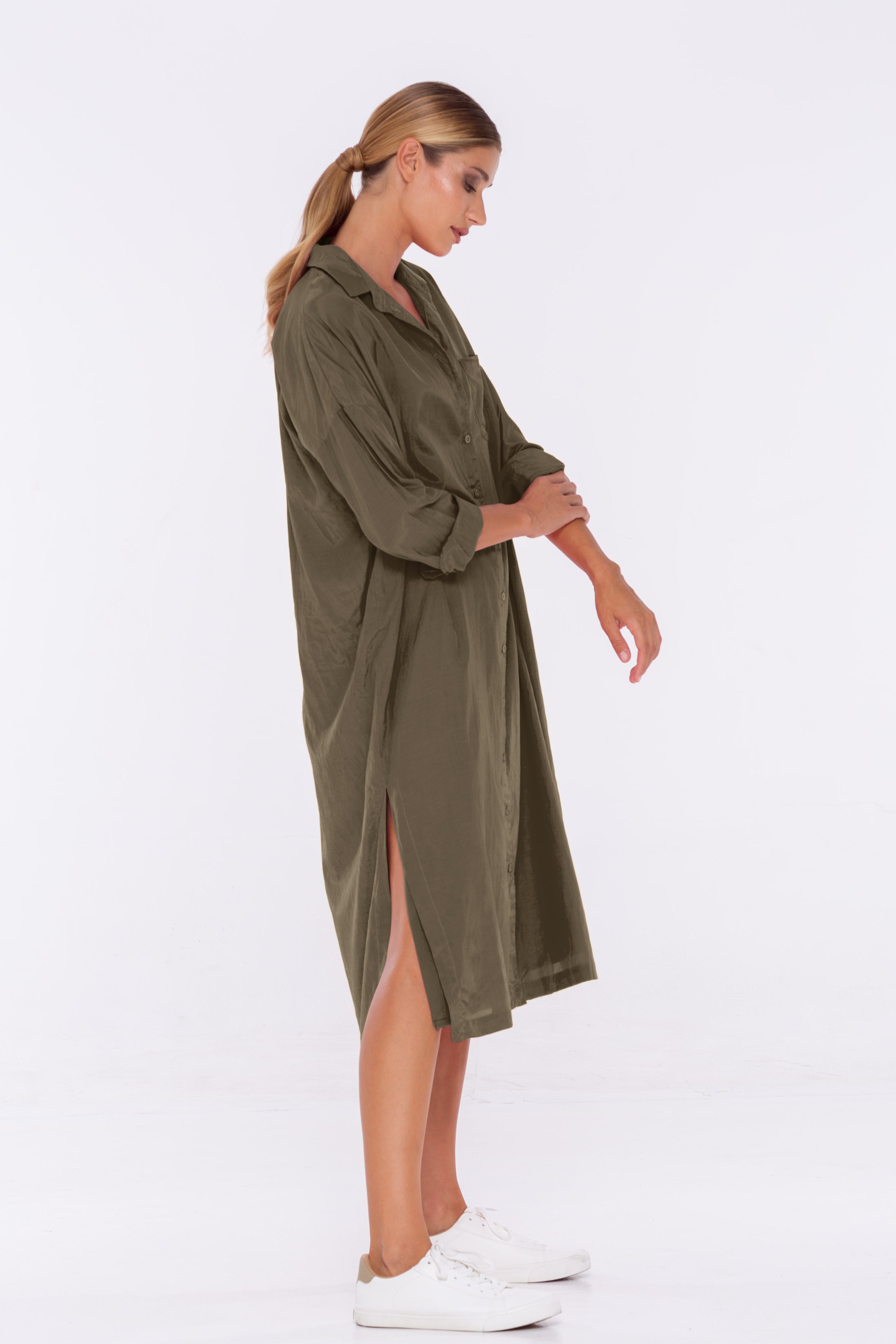 Lani Shirt Dress - Fern