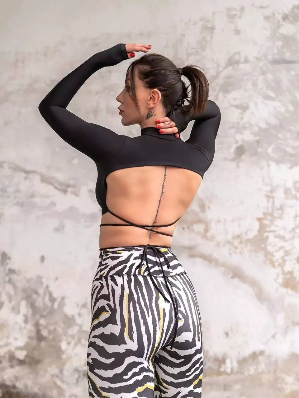 Lismina Extra High Waist Zebra Leggings