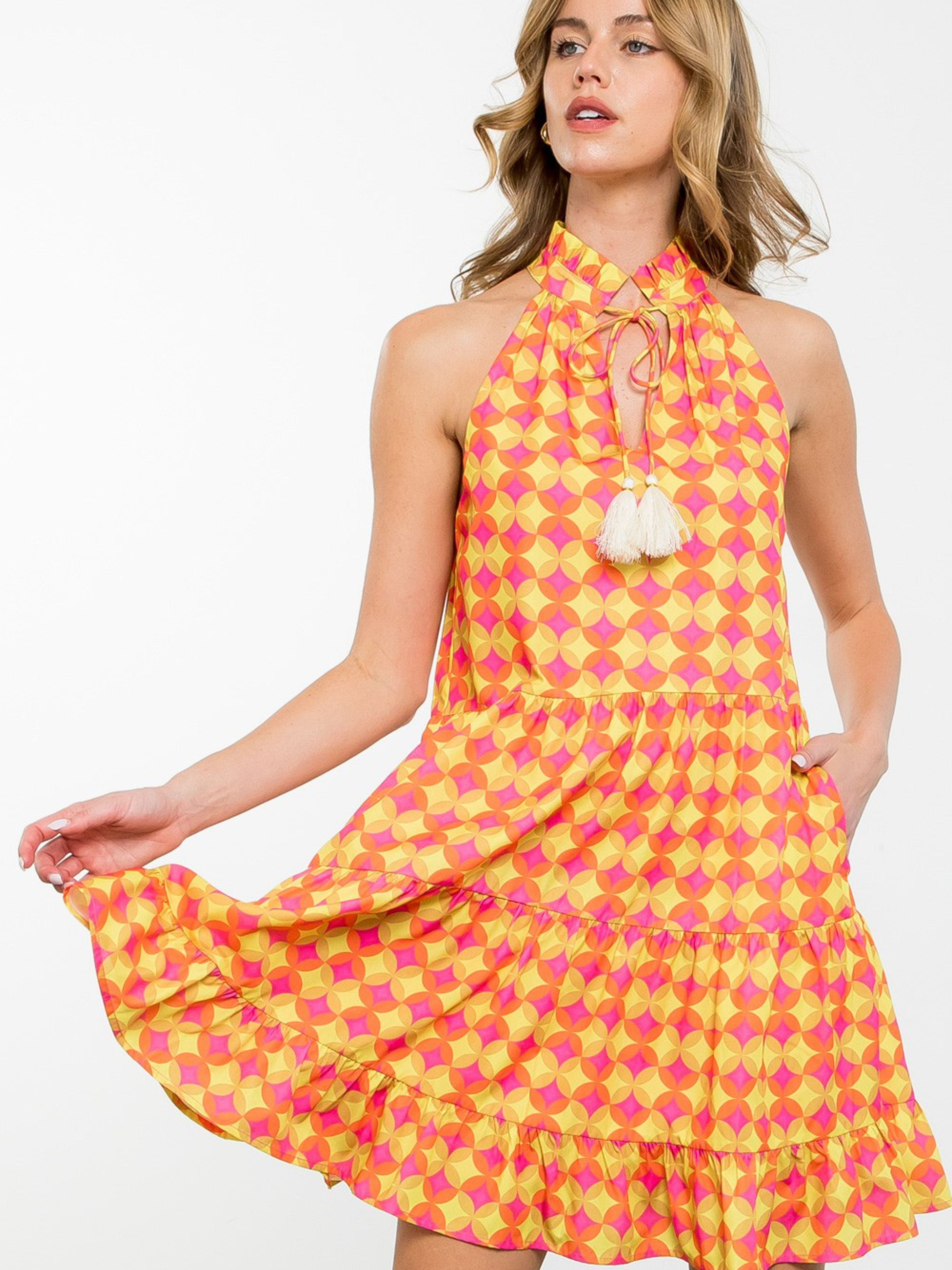 Mango Tango Halter Dress