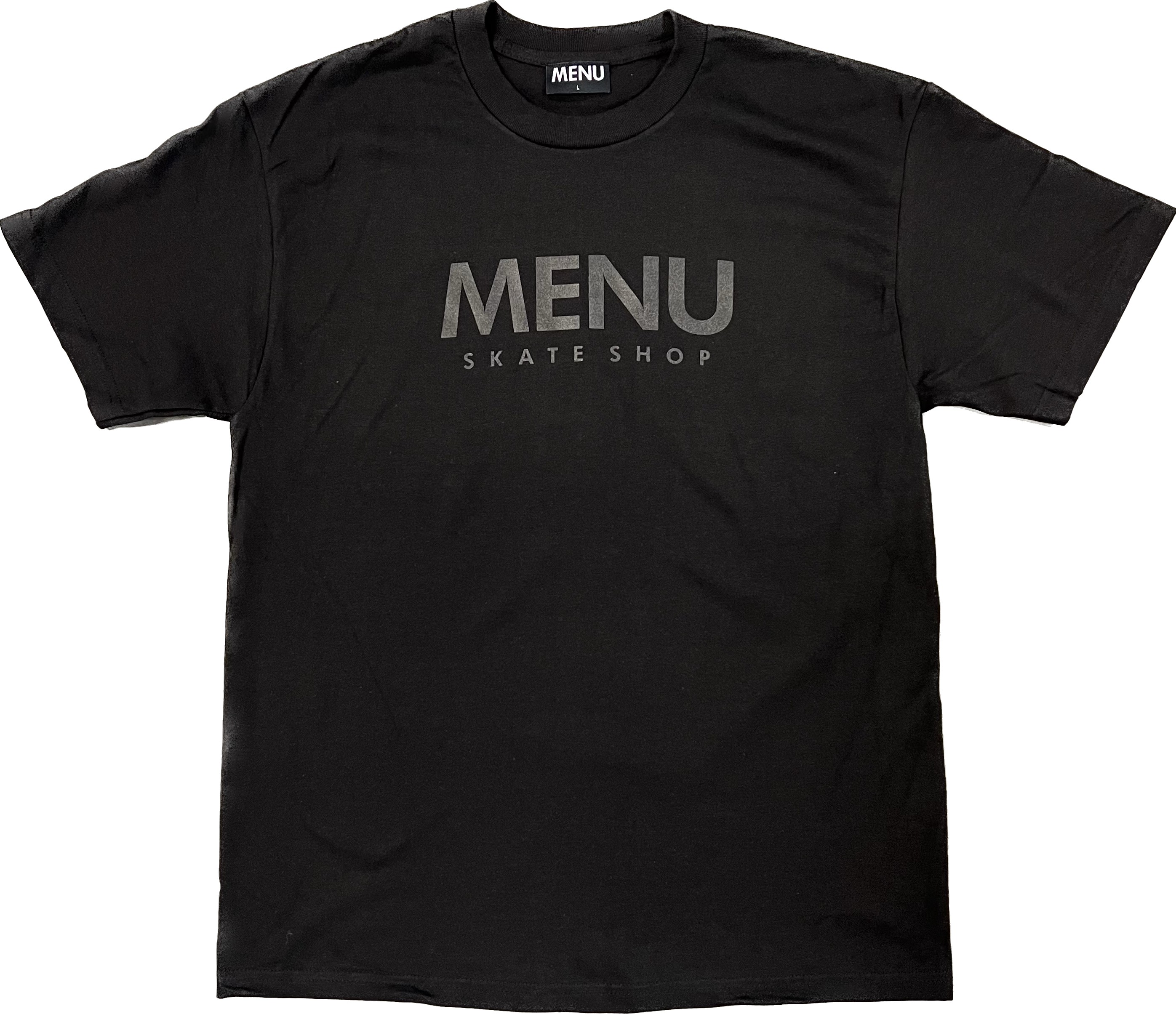 Menu Arc Skate Shop T-Shirt - Black/Black