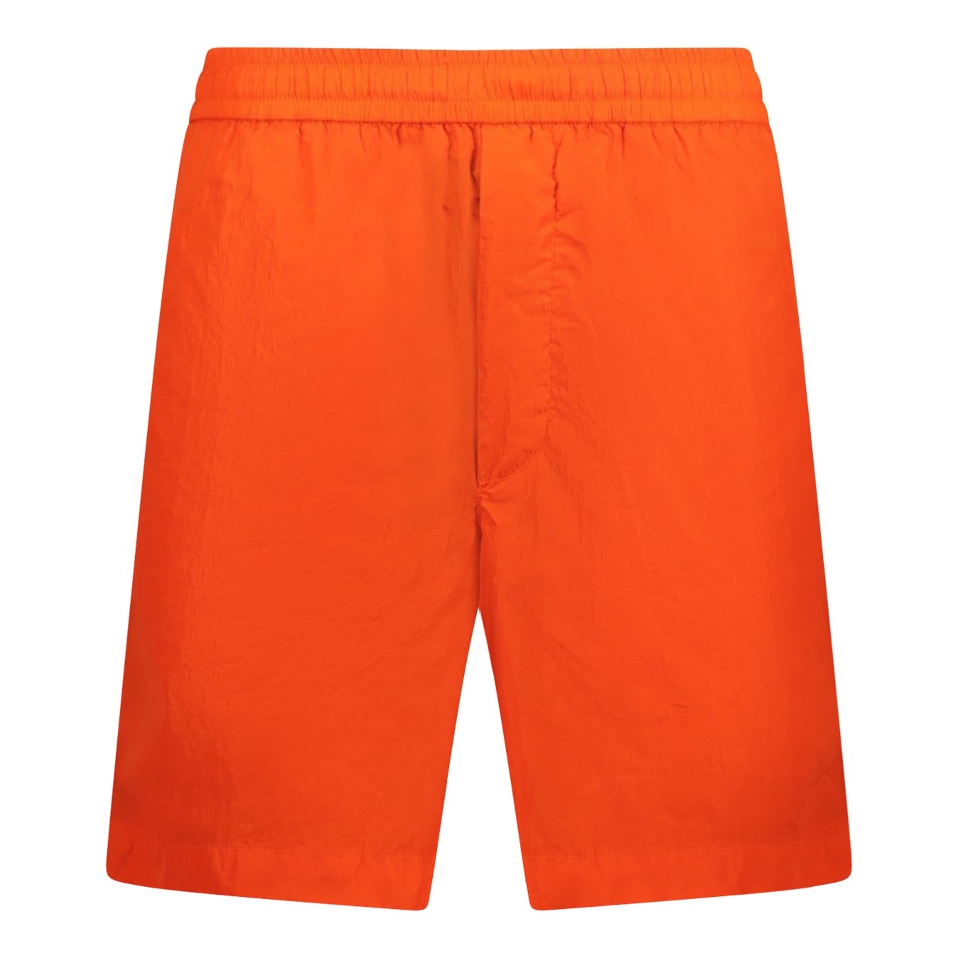 MONCLER Writing Logo Swim Shorts Orange