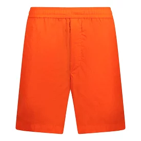 MONCLER Writing Logo Swim Shorts Orange