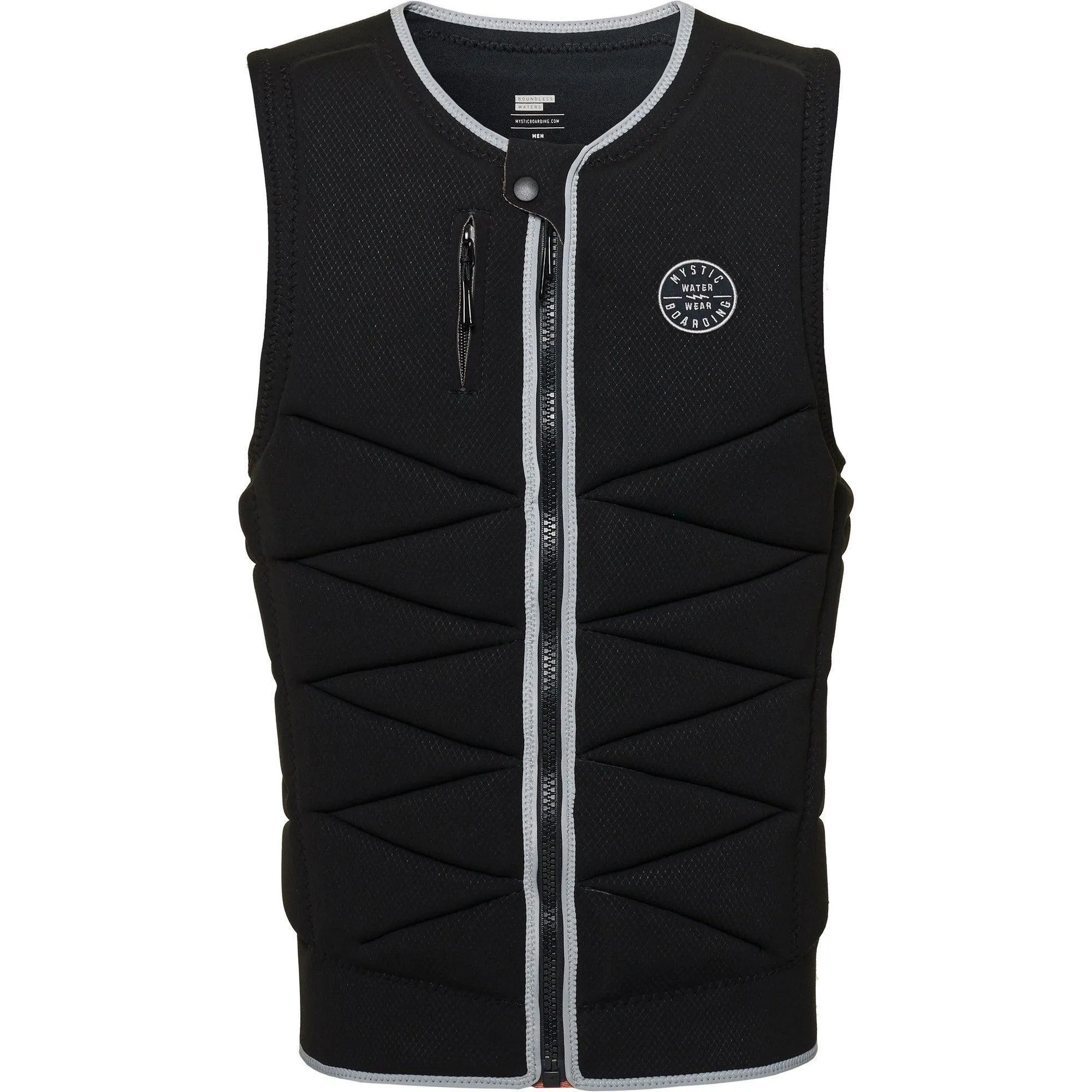 Mystic OutLaw Impact Vest Front Zip Foil-Wake Black