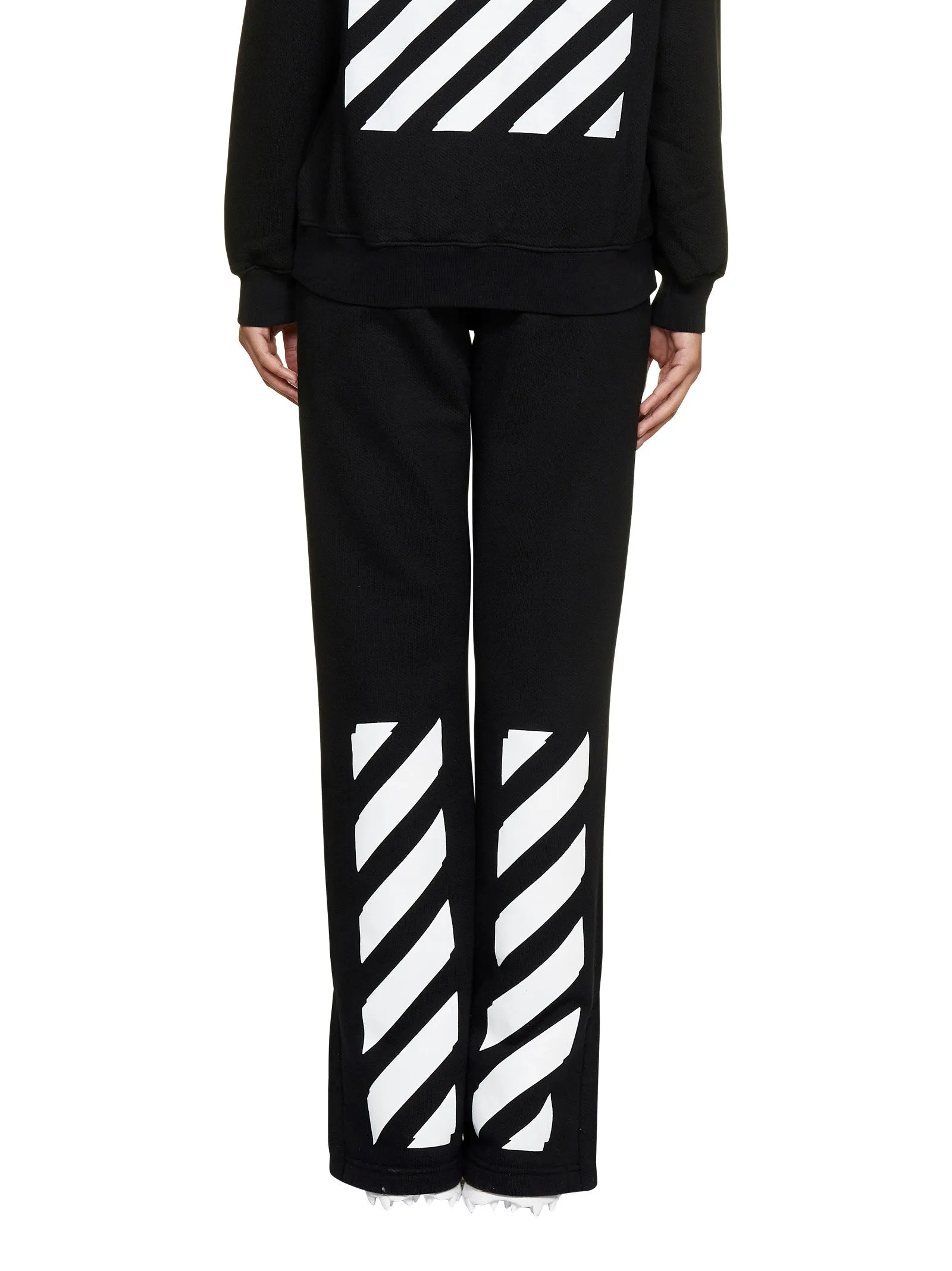 Off-White Diag Printed Wide-Leg Track Pants