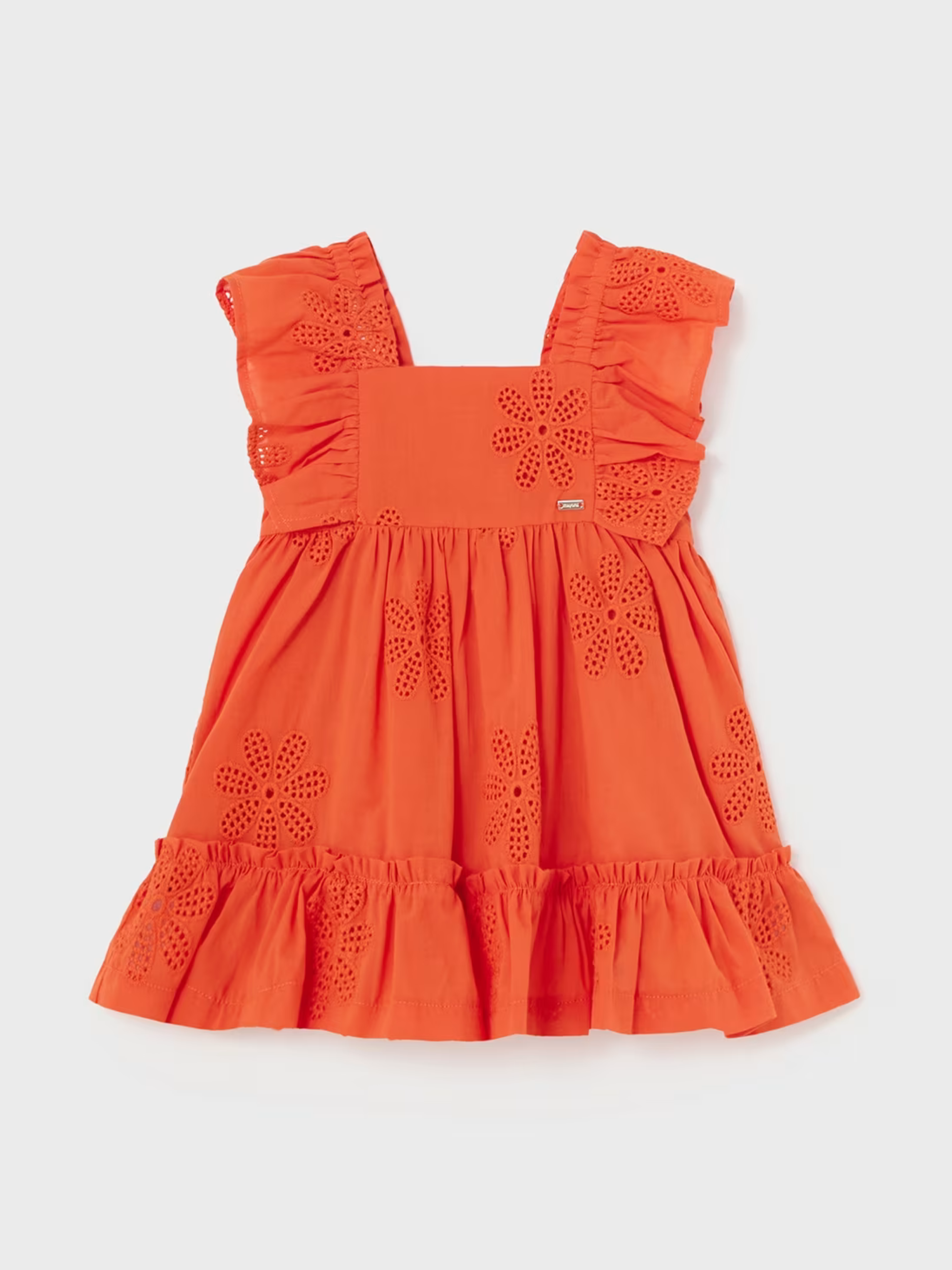 Orange Embroidered Dress