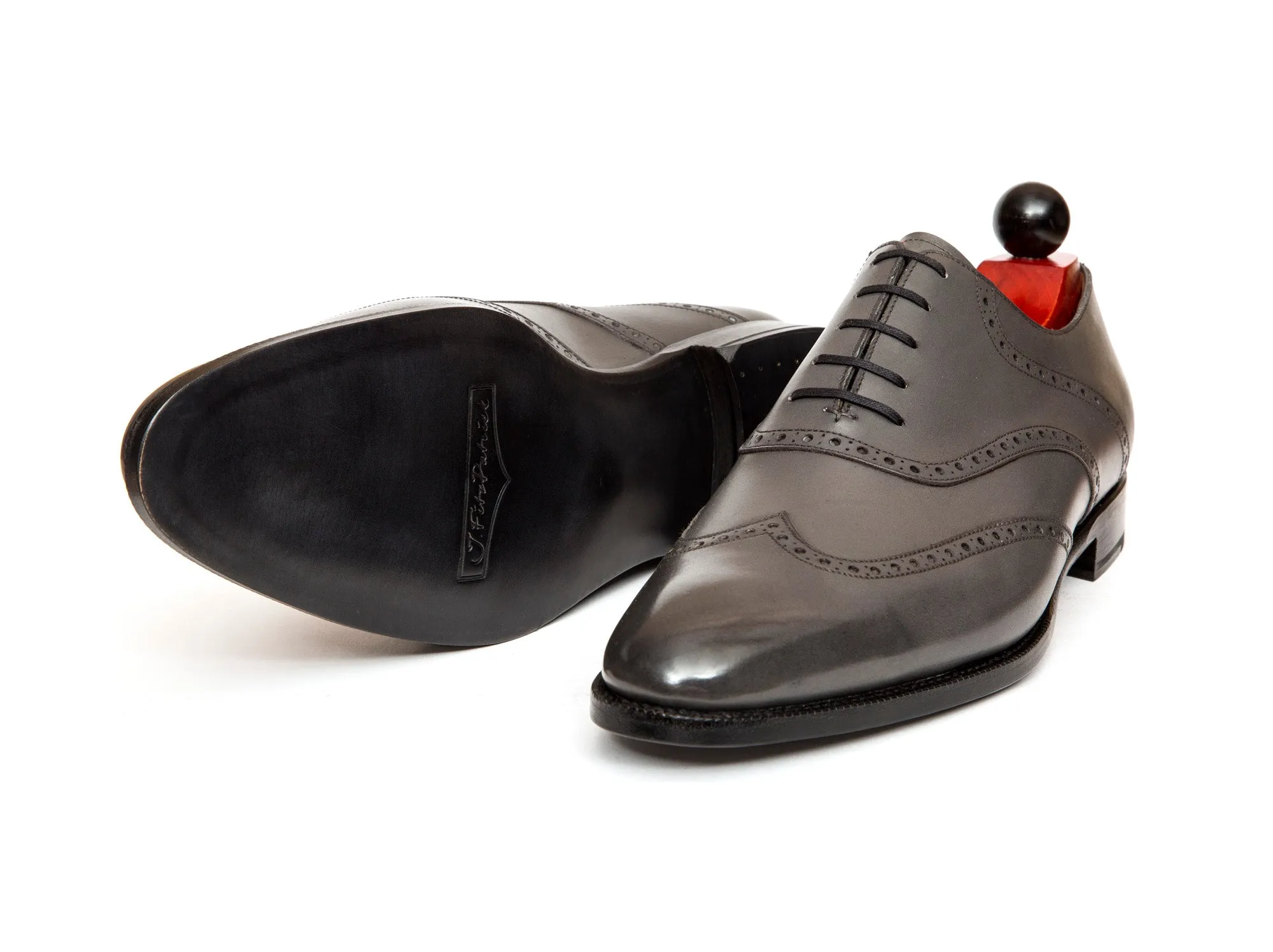 Phinney - MTO - Grey Calf - TMG Last - Single Leather Sole