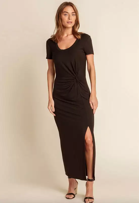 Red Haute - Maxi Knot Dress Black