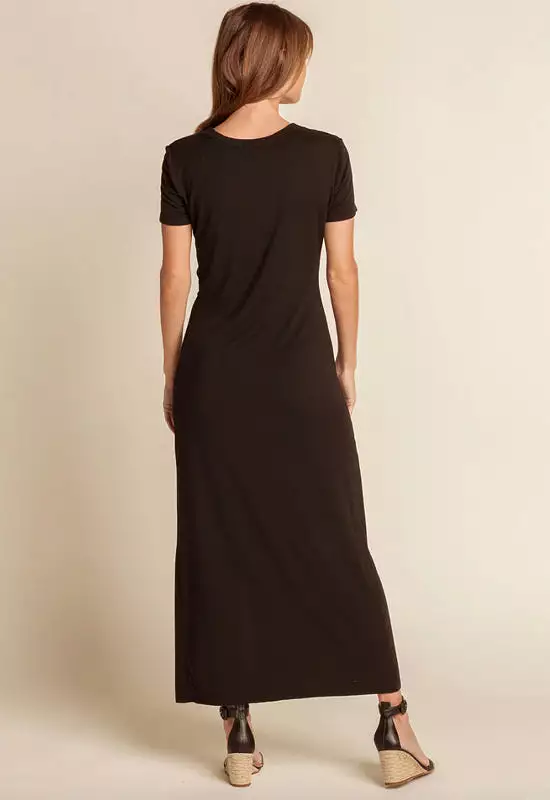 Red Haute - Maxi Knot Dress Black