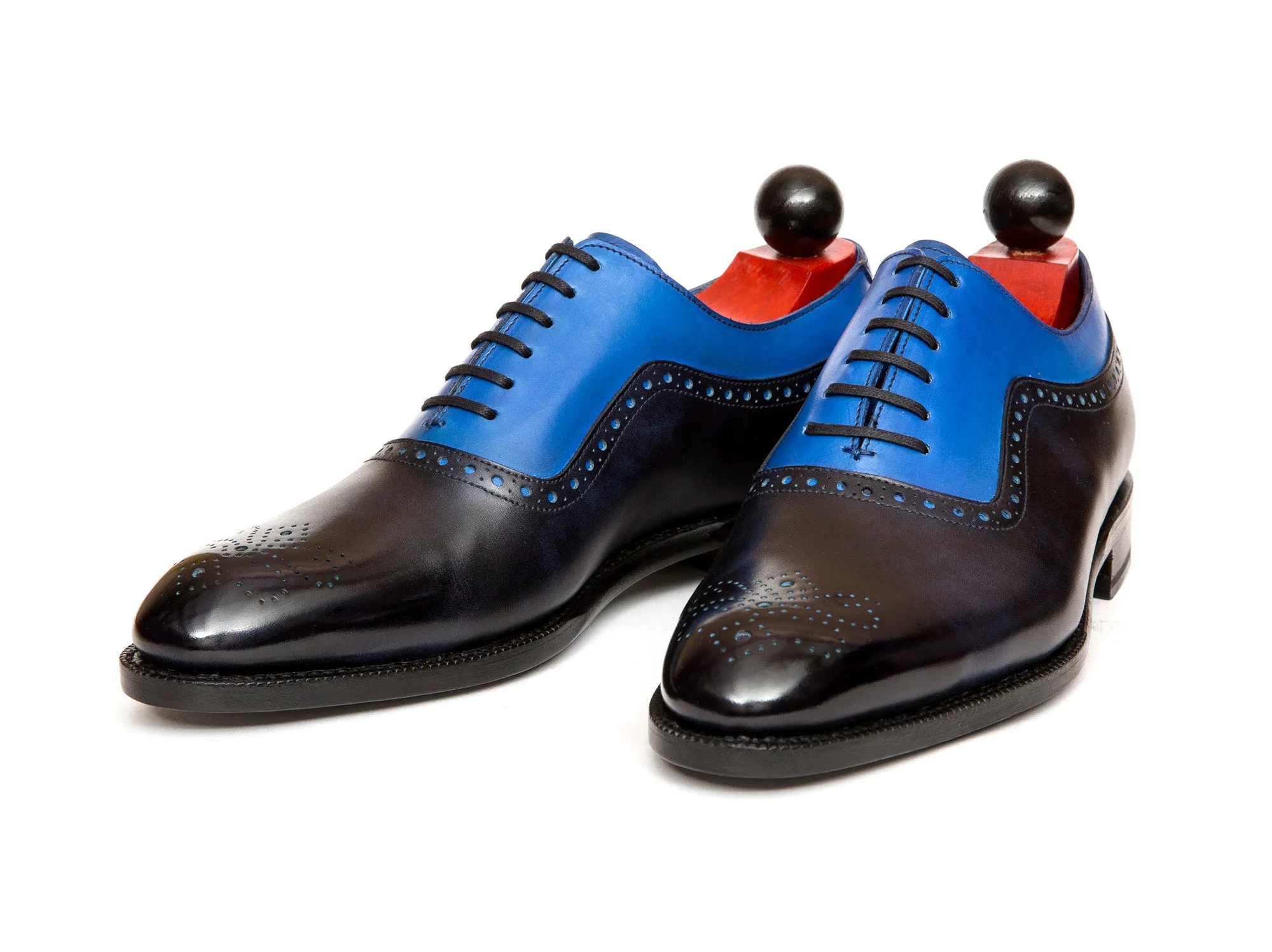 Roosevelt - MTO - Navy Museum Calf / Sky Blue Calf - NGT Last - Single Leather Sole