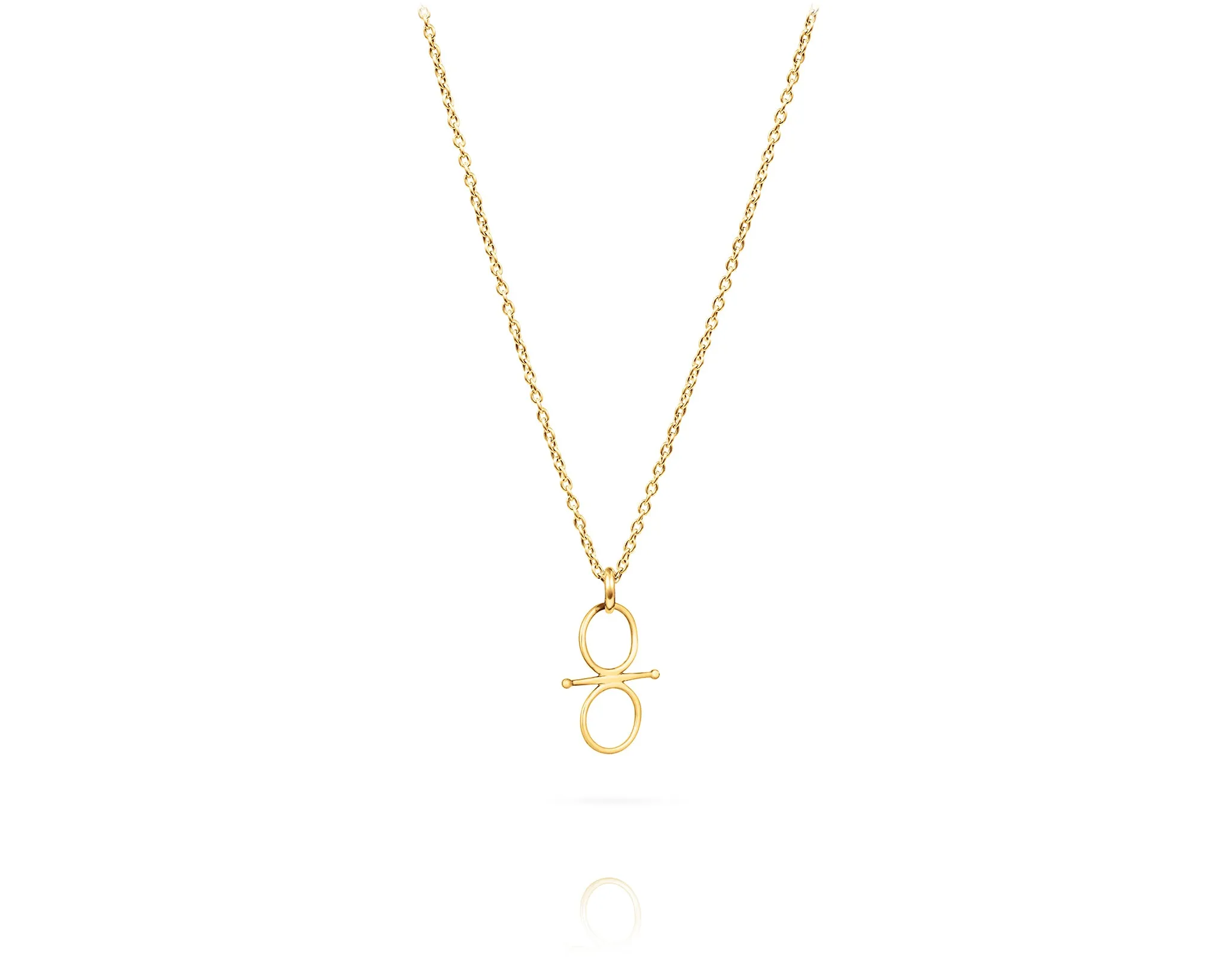 Small Fulmer Snaffle Bit Charm Necklace | Gold