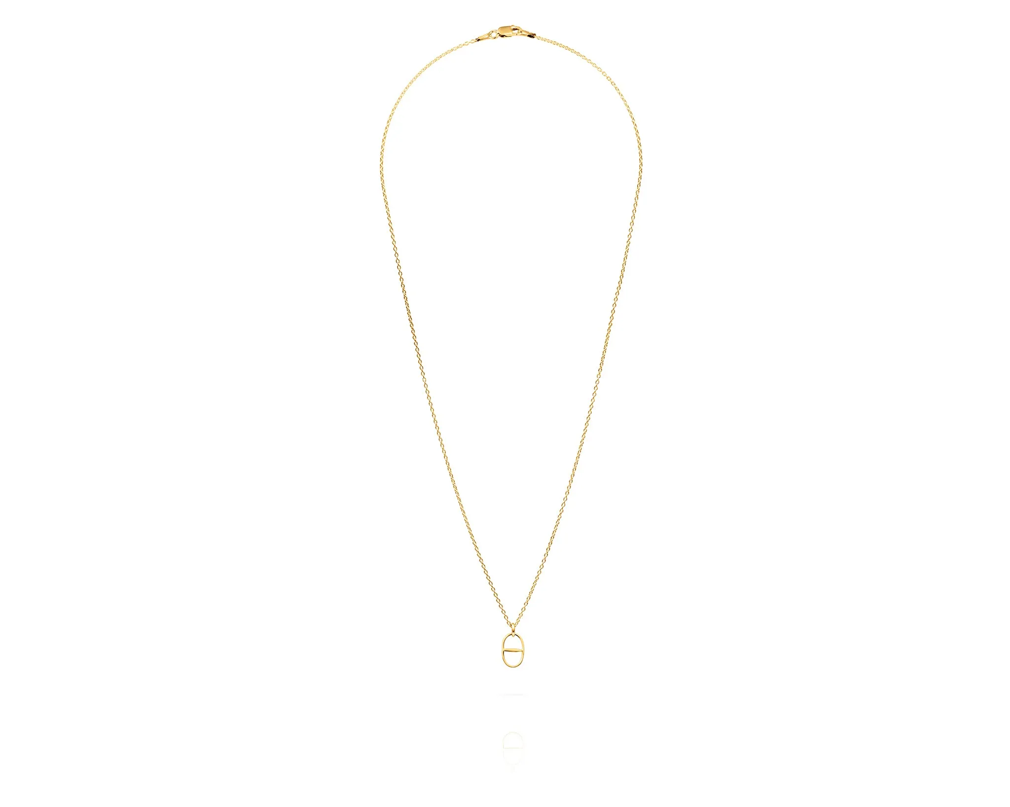 Small Kingston Bit Charm Necklace | Gold