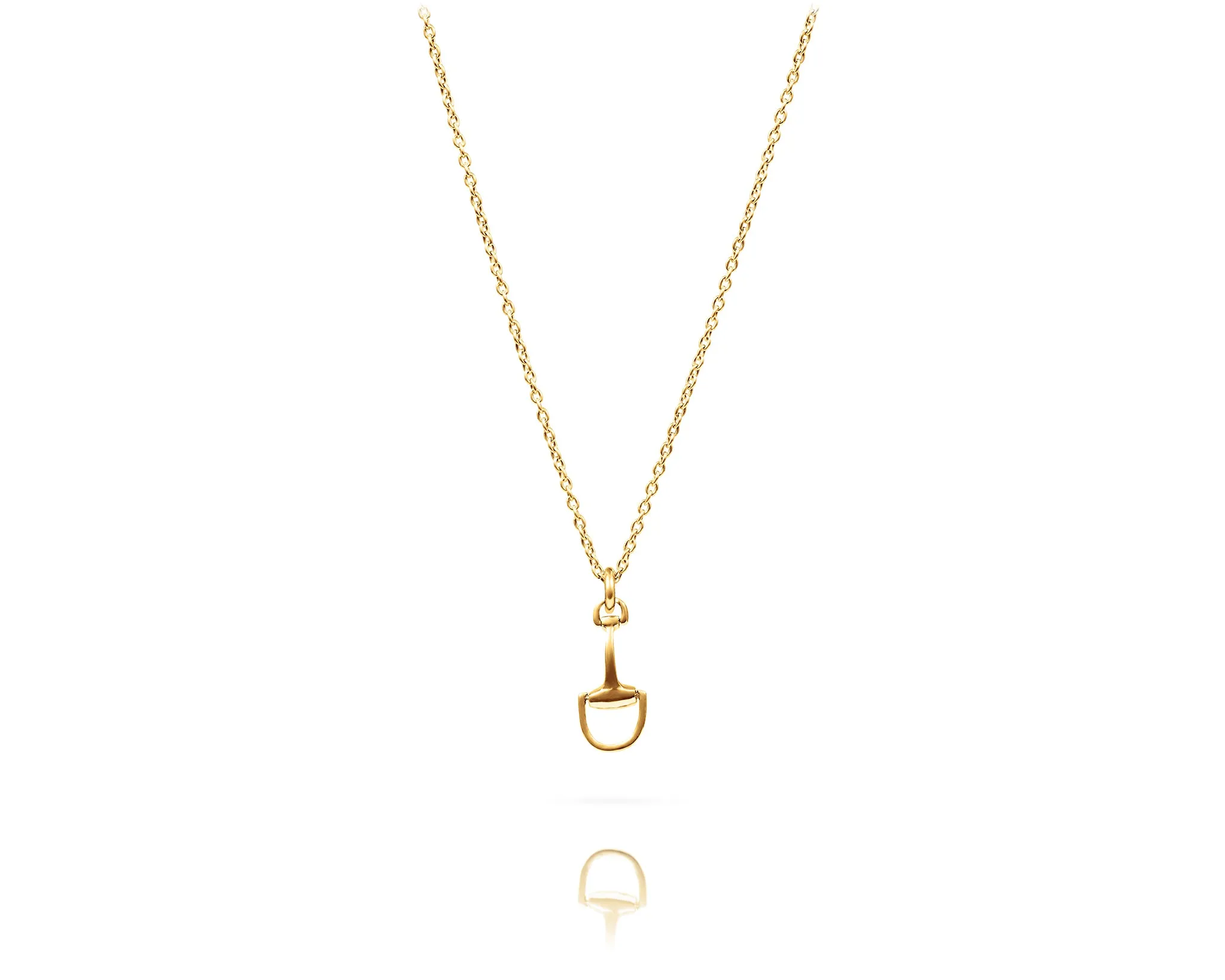 Small Montana Bit Charm Necklace | Gold