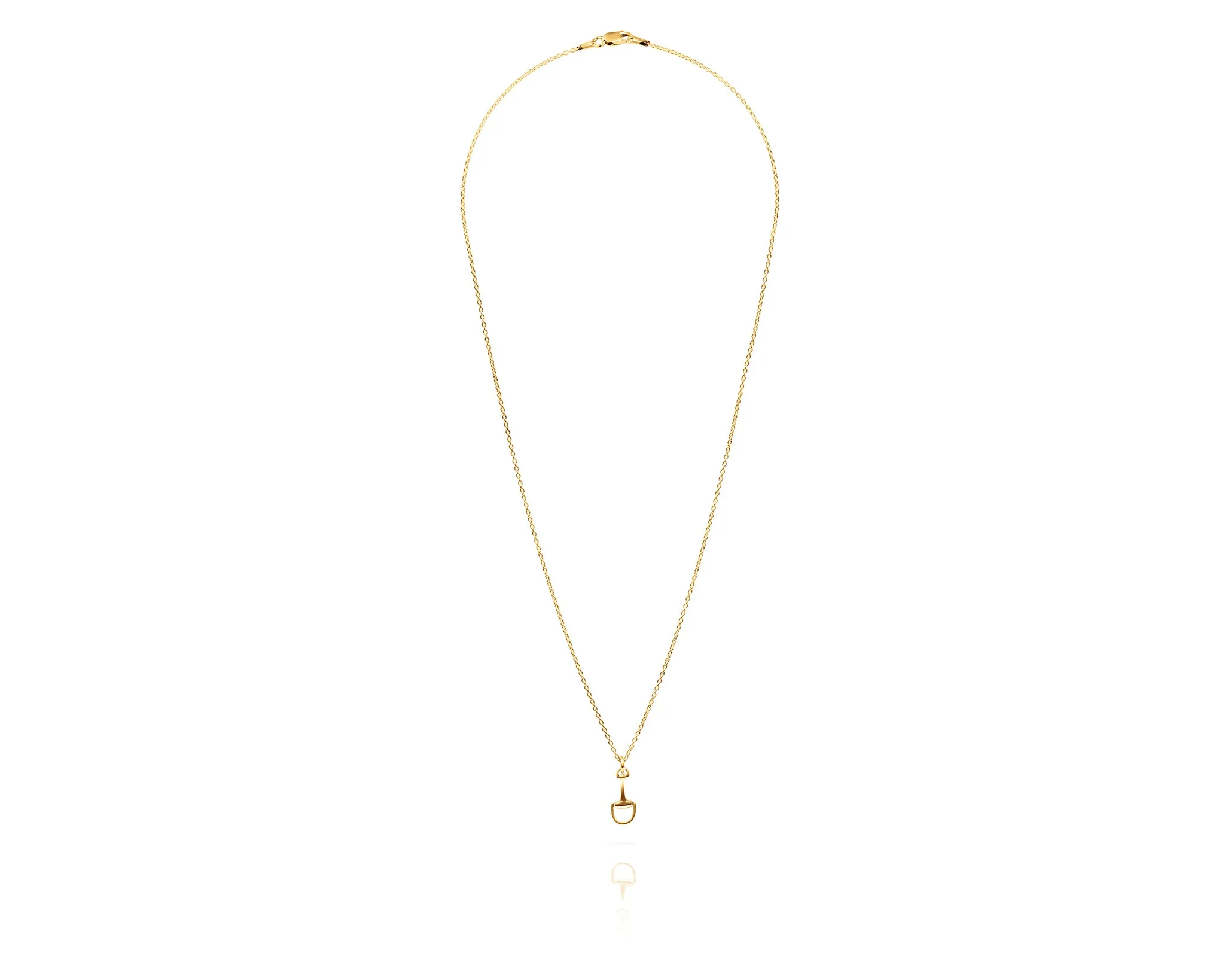 Small Montana Bit Charm Necklace | Gold