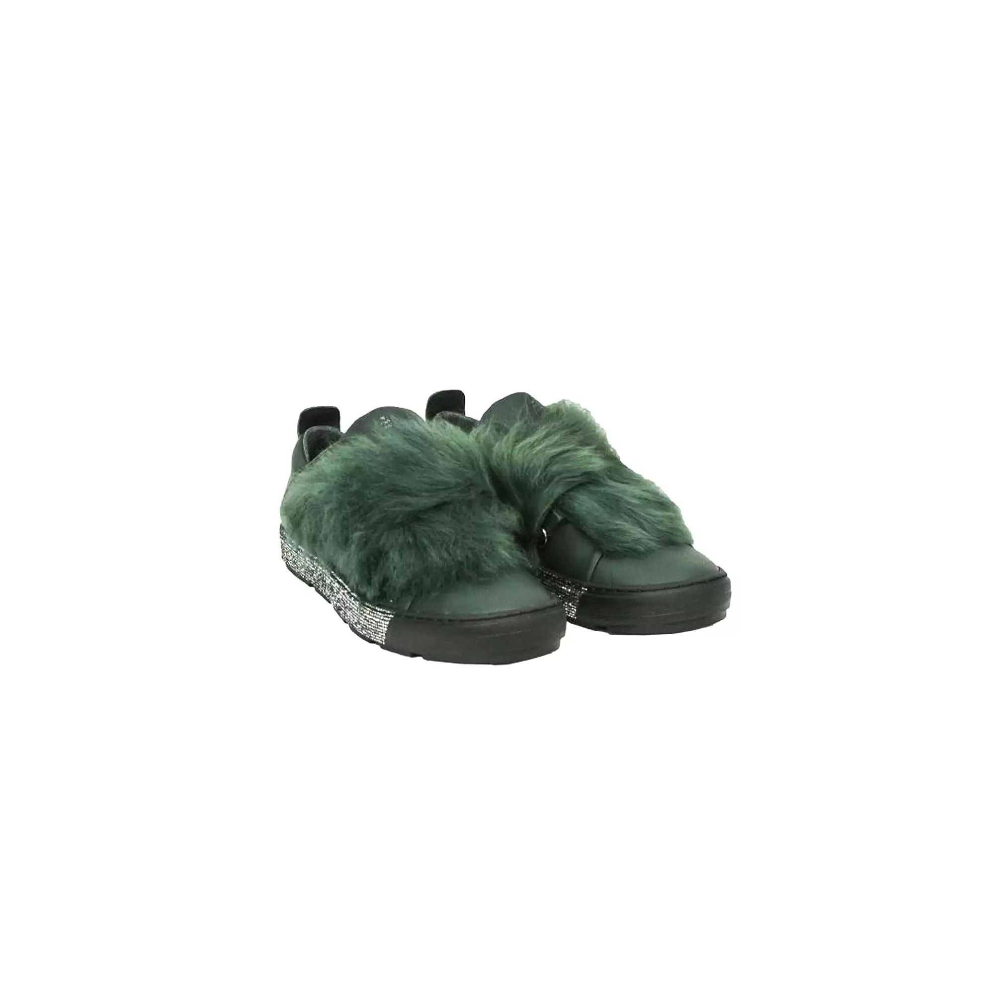 Sneaker Fur Nappa Forest Green