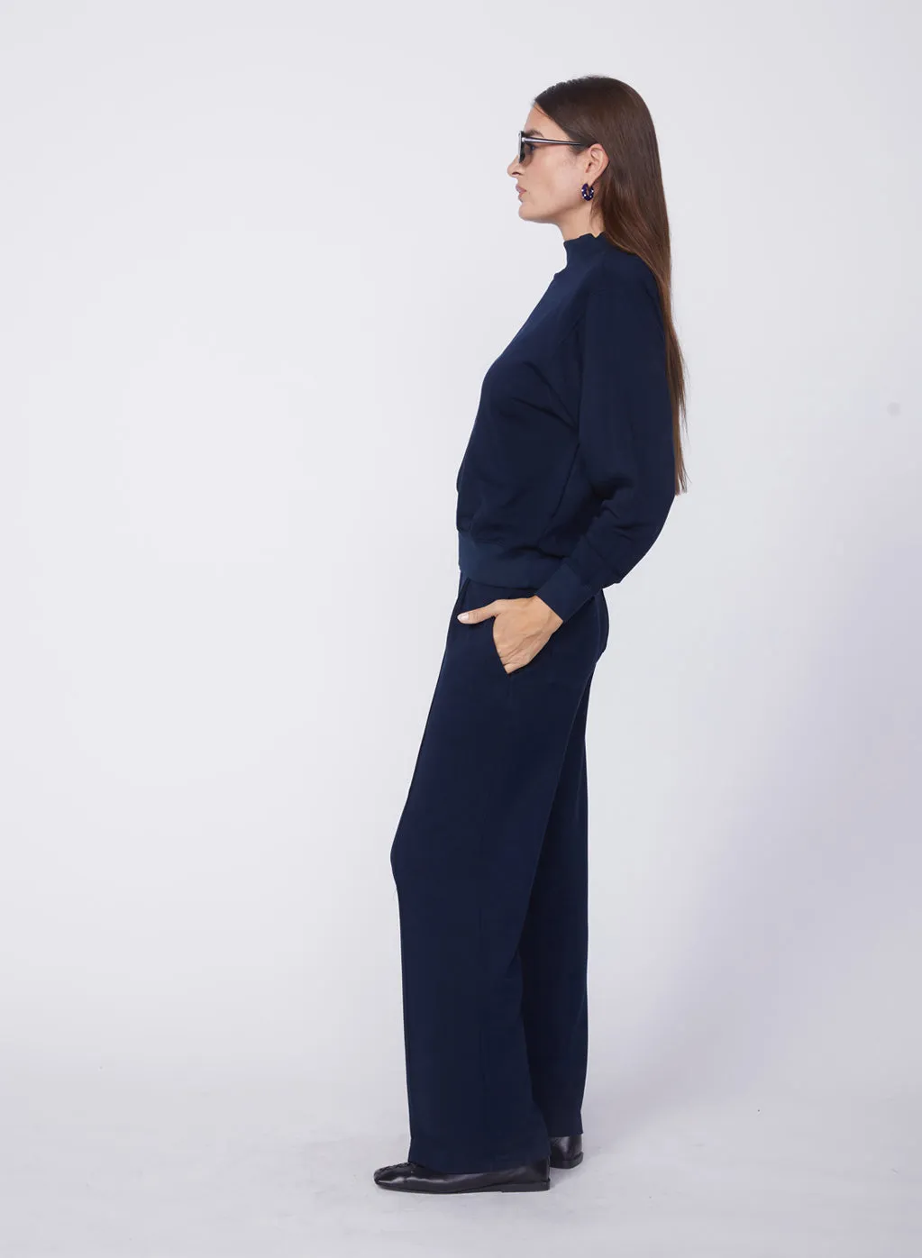 Softest Fleece Trouser in New Navy