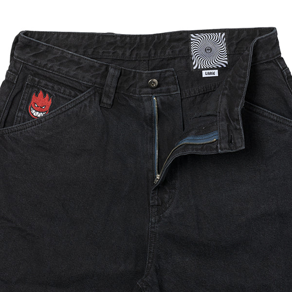 SPITFIRE BIGHEAD FILL DENIM SHORT BLACK