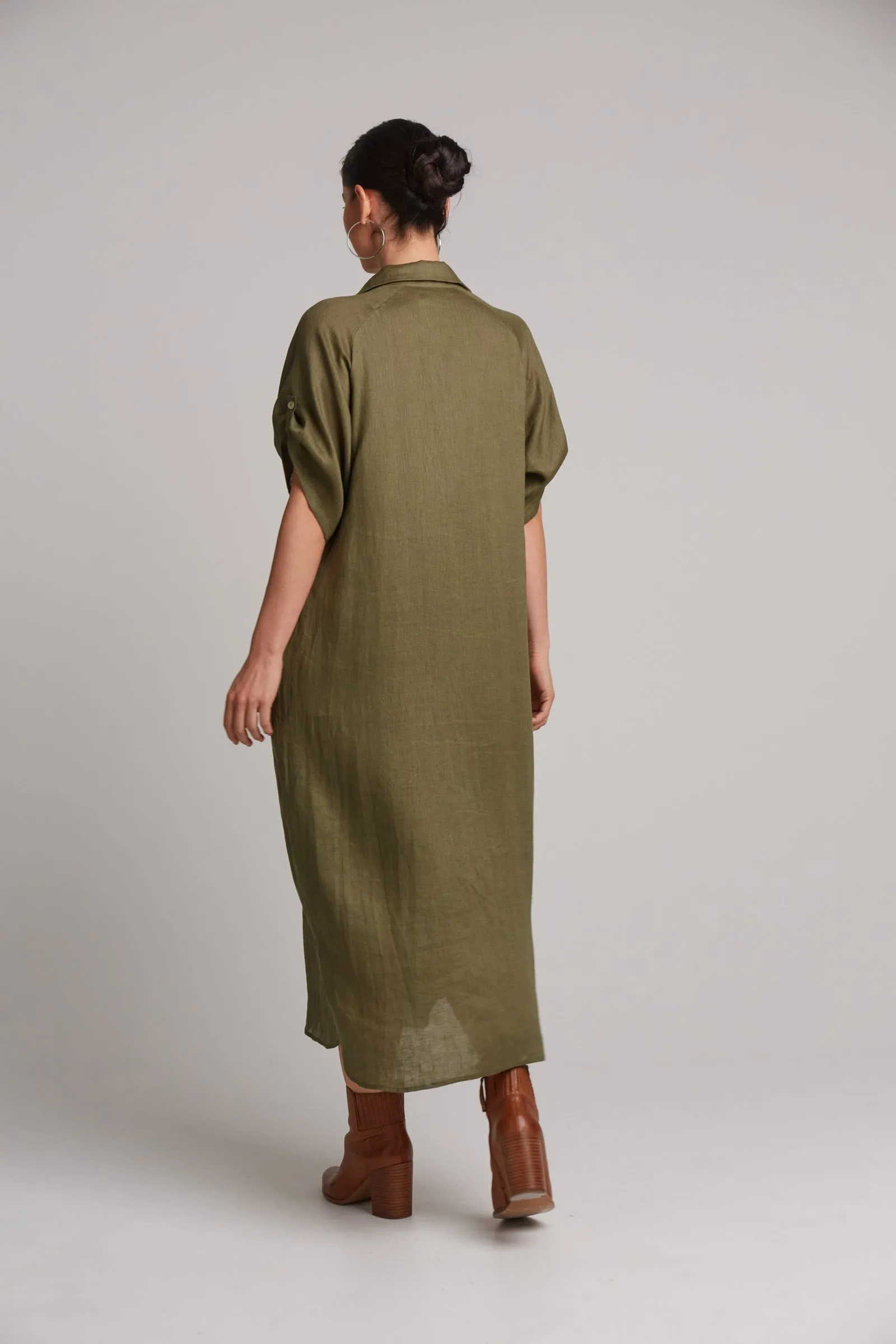 Studio Shirt Dress - Khaki