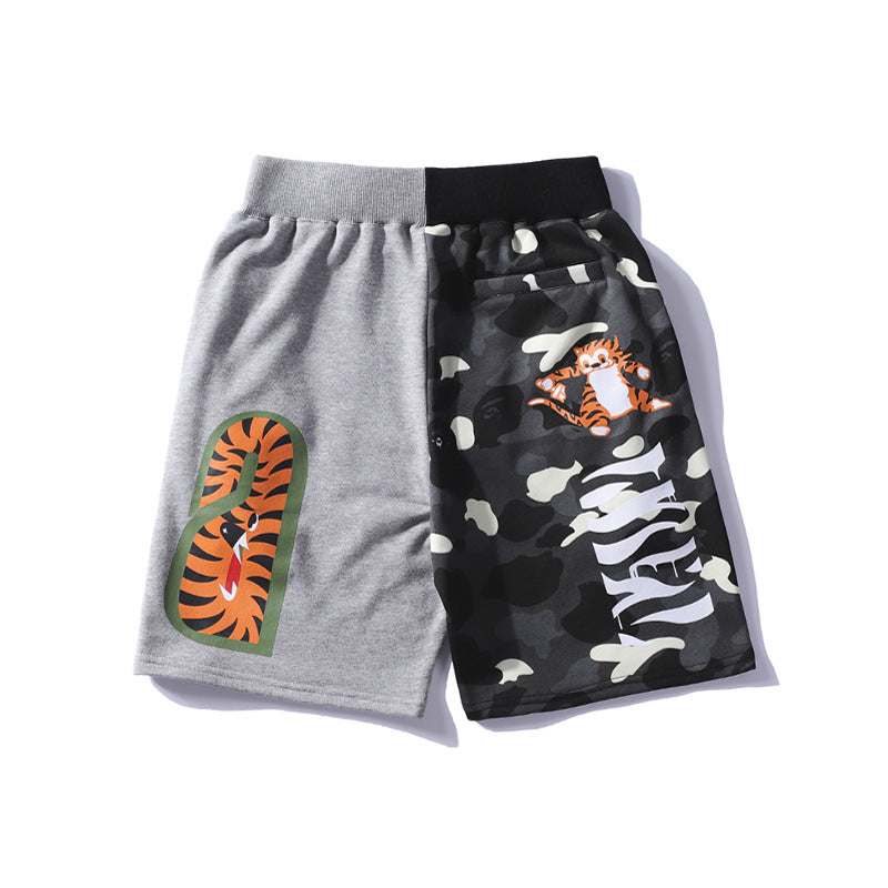 Summer Bape Shark Shorts Casual Street Unisex