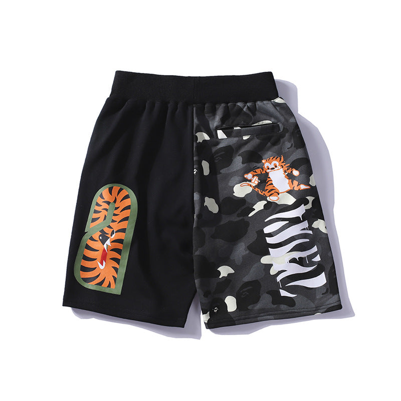 Summer Bape Shark Shorts Casual Street Unisex