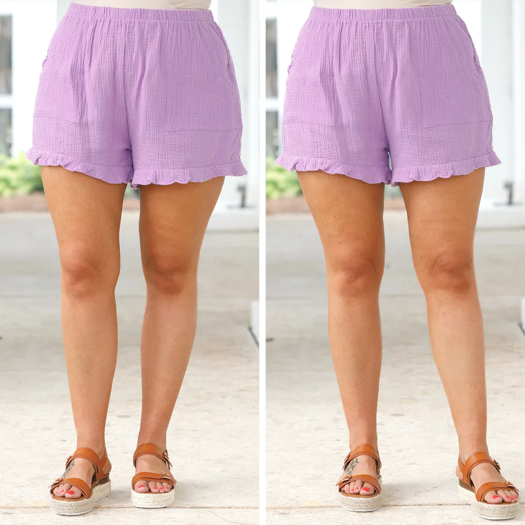 Sunkissed Daze Shorts, Lilac